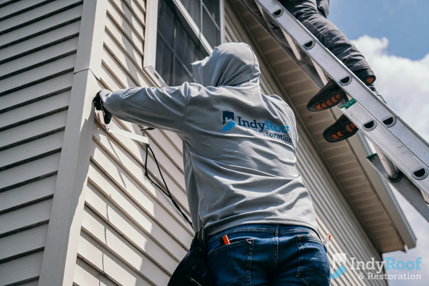 Siding installation documented in Sweetbriar